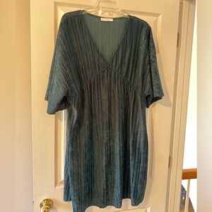 Elegant Teal Mini Dress